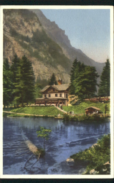 10548934 Blausee-Mitholz BE Blausee Loetschbergbahn ungelaufen ca. 1920