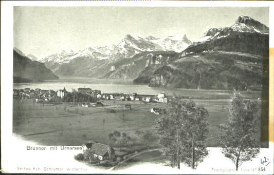 10549208 Brunnen SZ Urnersee ungelaufen ca. 1900 Brunnen