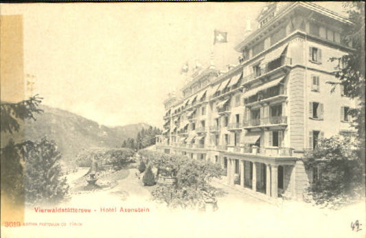 10549222 Vierwaldstaettersee SZ Vierwaldstaetter See Hotel Axenstein o 1902 Brun