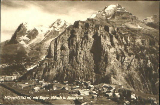 10549332 Muerren BE Muerren Eiger Moench Jungfrau ungelaufen ca. 1920 Muerren