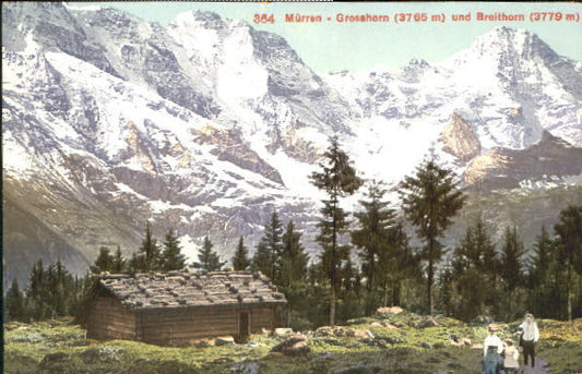 10549355 Muerren BE Muerren Grosshorn Breithorn ungelaufen ca. 1910 Muerren