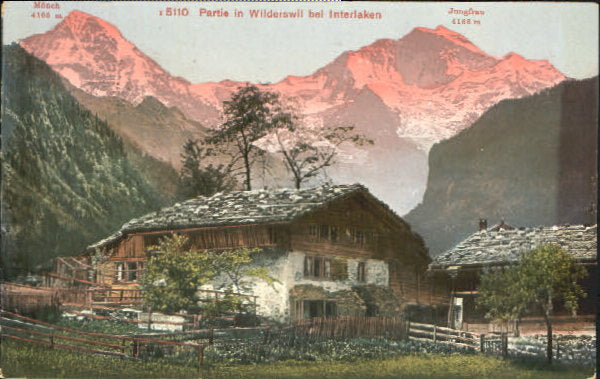 10549378 Wilderswil Wilderswil b. Interlaken Moench Jungfrau x 1920 Wilderswil