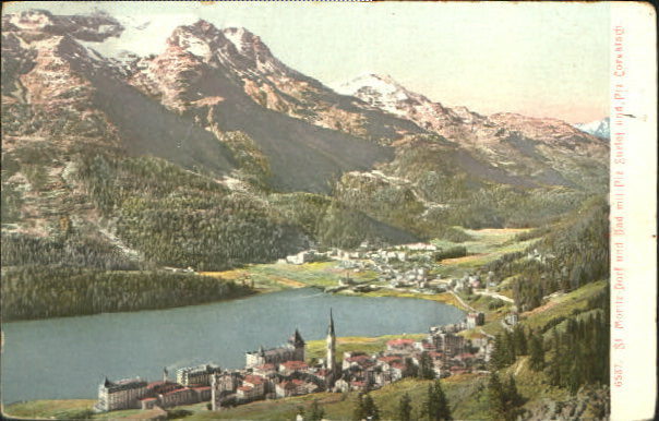 10549379 St Moritz GR St. Moritz Dorf Bad Piz Surlej Piz Corvatsch x 1908 St. Mo