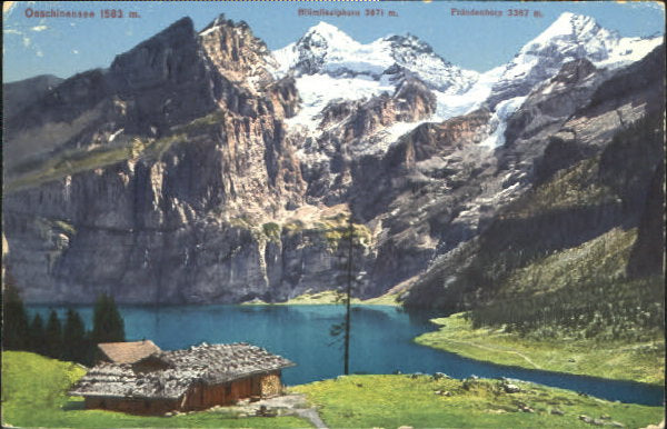 10549467 Oeschinensee Oeschinensee Bluemlisalphorn Fruendenhorn ungelaufen ca. 1