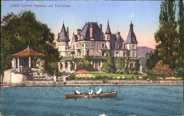 10549526 Thun BE Schadau a. Thunersee Schloss  x 1928 Thun