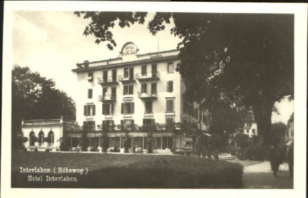 10549532 Interlaken BE Interlaken  Hotel  ungelaufen ca. 1930 Interlaken