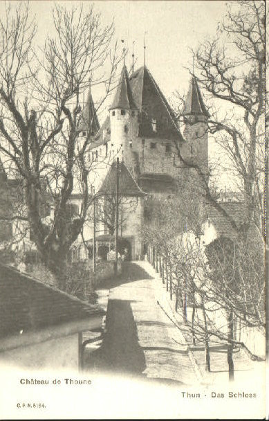 10550293 Thunersee Thoune Schloss o 1904 Scherzligen