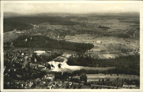 10550577 Schaffhausen SH Rheinfall Fliegeraufnahme x 1940 Schaffhausen