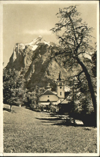 10550738 Grindelwald Grindelwald Kirche Wetterhorn x 1948 Grindelwald