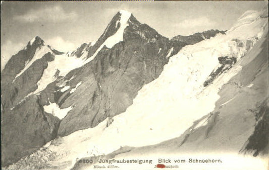 10550925 Jungfrau BE Jungfraubesteigung  Blick vom Schneehorn x 1908 Jungfrau BE