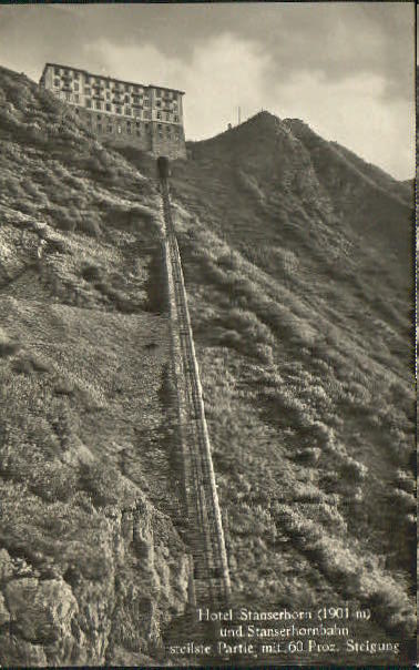 10551023 Stanserhorn Stanserhorn Hotel Bahn o 1929 Stanserhorn