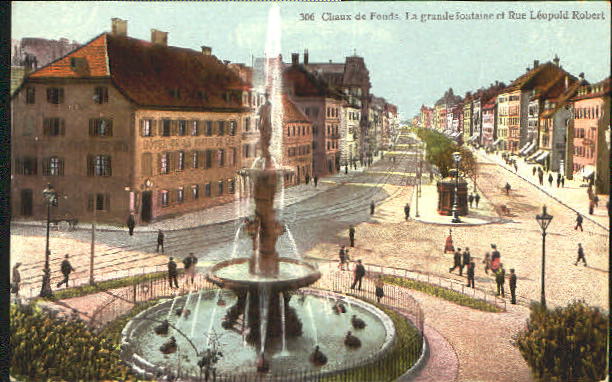 10551061 Chaux Chaux de Fonds Rue Leopold Robert x 1909