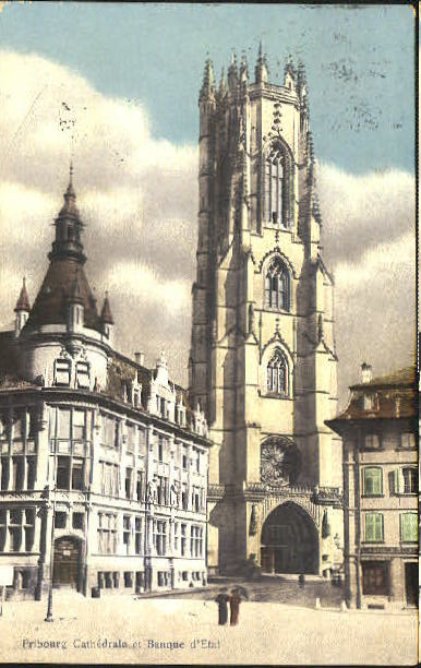 10551118 Fribourg FR Cathédrale de Fribourg x 1912 Fribourg