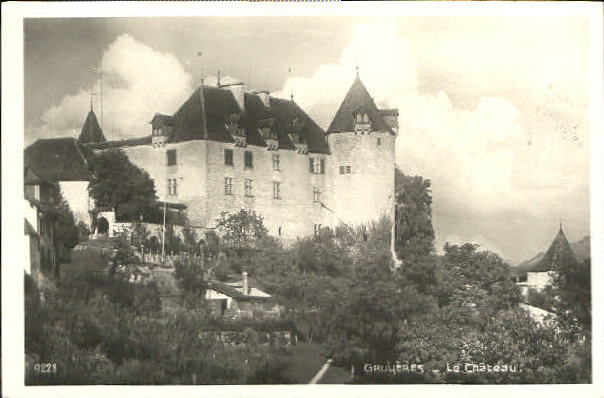 10551131 Gruyeres FR Chateau ungelaufen ca. 1930 Gruyeres