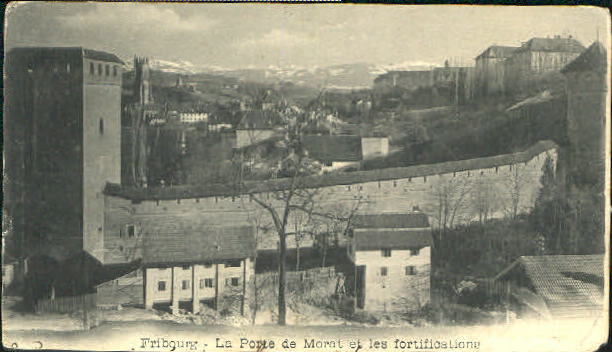 10551146 Fribourg FR Fribourg Porte de Morat Fortifications x 1904 Fribourg