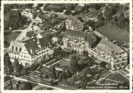 10551790 Zuerich Zuerich Fliegeraufnahme Krankenhaus x 1948 Zuerich