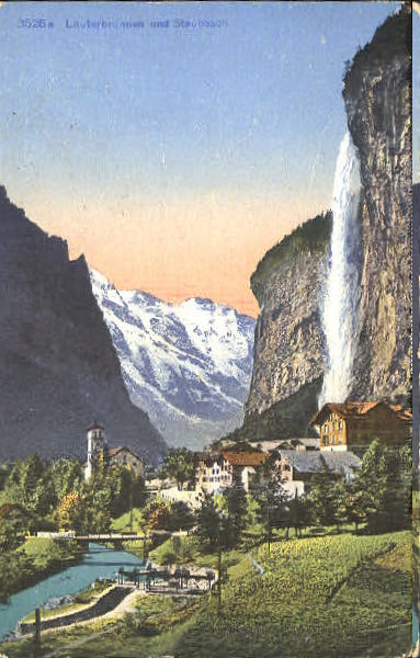 10551987 Lauterbrunnen BE Lauterbrunnen Staubbach ungelaufen ca. 1910 Lauterbrun