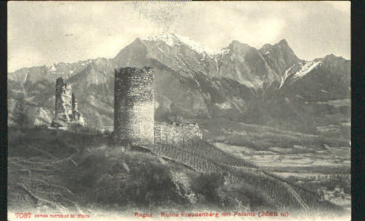 10552000 Bad Ragaz Ruine Freudenberg bei Ragaz ungelaufen ca. 1910 Bad Ragaz