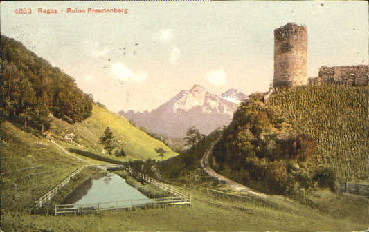 10552987 Bad Ragaz Ragaz Ruine Freudenberg x 1909 Bad Ragaz