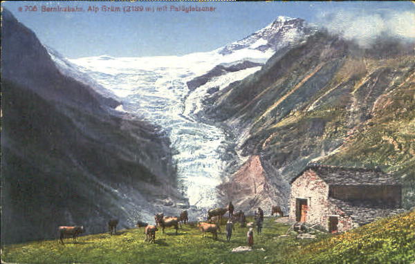 10553018 Alp Gruem Alp Gruen Paluegletscher ungelaufen ca. 1910 Alp Gruem