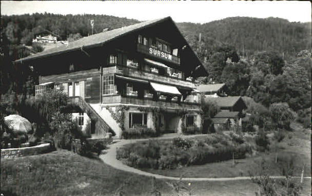 10553564 Oberhofen Lac de Thoune Maison du Lac d'Oberhofen x 1933 Oberhofen au Lac de Thoune