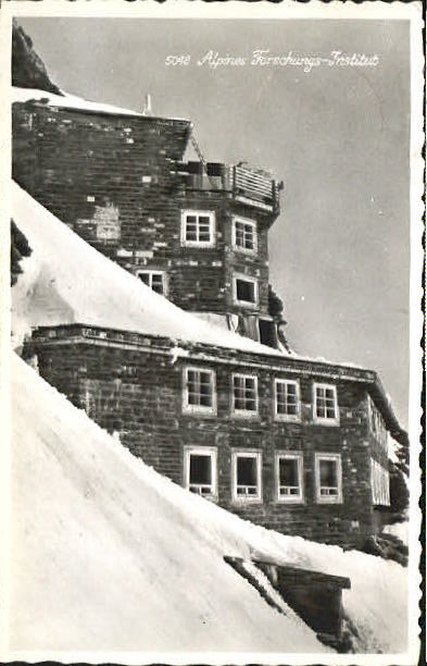 10553652 Jungfraujoch Alpines Forschungs-Institut x 1947 Jungfraujoch