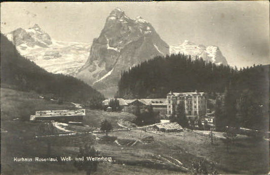 10553699 Well Wetterhorn Well Wetterhorn Kurhaus Rosenlaui x 1924 Well Wetterhor