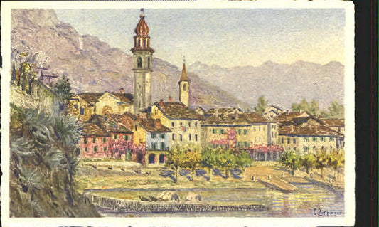 10554342 Ascona TI Ascona KuenstlerE. Zuppinger inutilisé environ 1930 Ascona