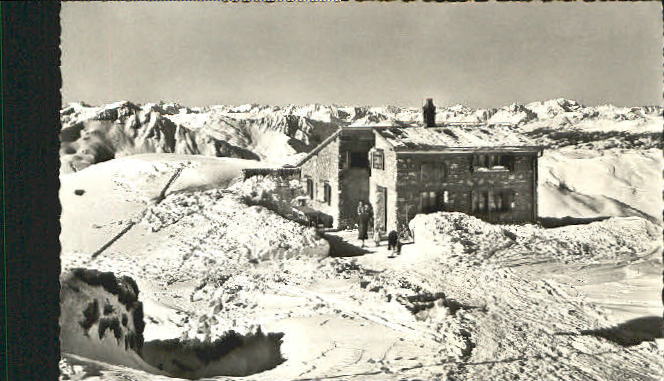 10554694 Weisshorn-Gipfelhuette Weisshorn-Gipfelhuette bei Arosa x 1939 Weisshor