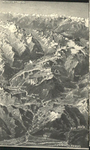 10555142 Thusis Thusis Albula-Bahn ungelaufen ca. 1910 Thusis