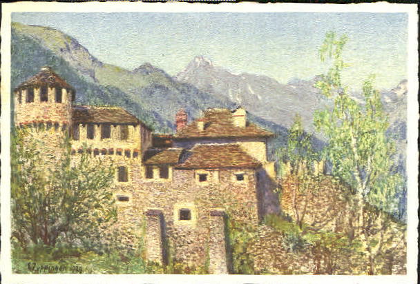 10555436 Locarno TI Locarno Castello Visconti KuenstlerE. Zuppinger ungelaufen c