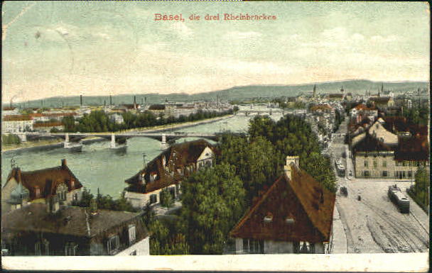 10556798 Basel BS Basel Bruecke x 1908 Basel BS