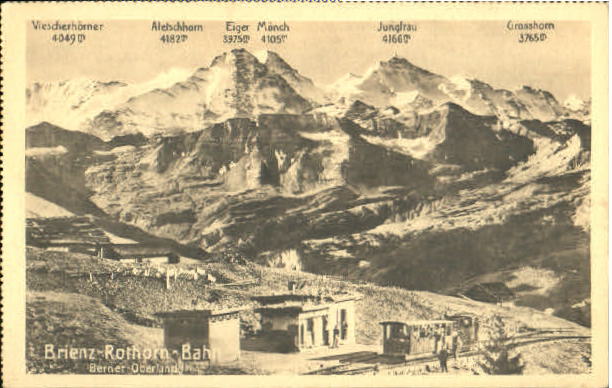 10558391 Brienz BE Brienz Rothorn Bahn ungelaufen ca. 1920 Brienz BE