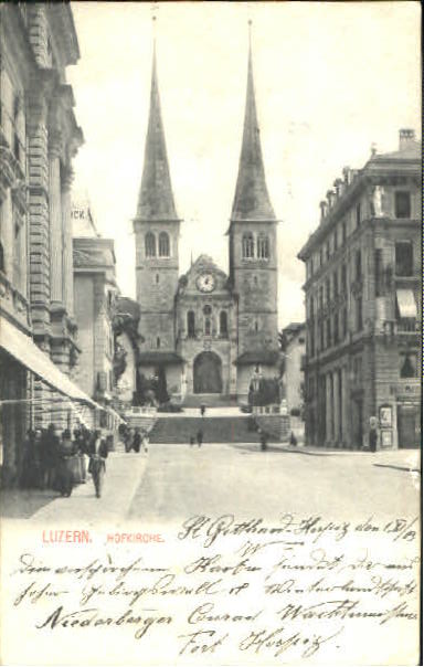 10558444 Luzern LU Luzern Kirche Feldpost x 1903 Luzern