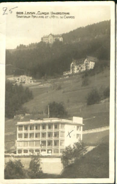 10558509 Leysin Leysin Sanatorium Hotel Klinik Feldpost x 1925 Leysin