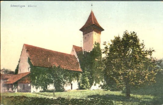 10558521 Scherzligen Scherzligen Kirche ungelaufen ca. 1910 Scherzligen