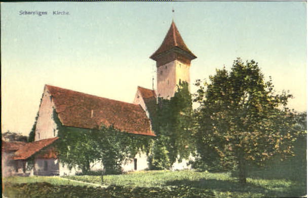 10558522 Scherzligen Scherzligen Kirche ungelaufen ca. 1910 Scherzligen