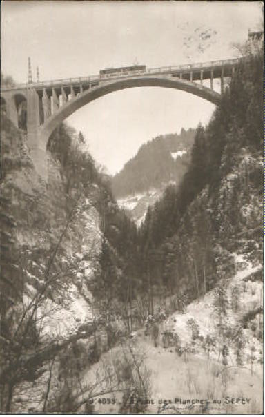 10558556 Leysin Leysin (Stempelabschlag) Viadukt x 1918 Leysin