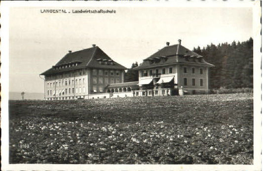 10558843 Langenthal BE Schule Feldpost x 1940 Langenthal