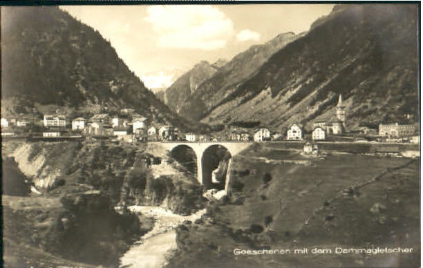 10560279 Goeschenen Goeschenen Gletscher ungelaufen ca. 1930 Goeschenen