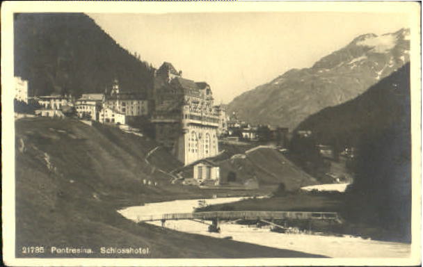 10562475 Pontresina Pontresina Hotel ungelaufen ca. 1920 Pontresina