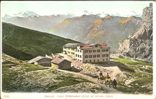 10562515 Gemmipass Wallis Gemmi Hotel ungelaufen ca. 1900 Gemmipass  Wallis