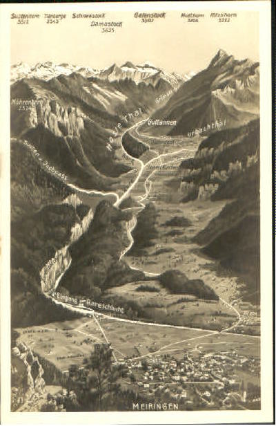 10562556 Meiringen BE Meiringen Innertkirchen Unterstock ungelaufen ca. 1930 Mei