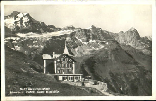 10562648 Klausenpasshoehe Klausenpasshoehe Hotel ungelaufen ca. 1930 Scheerhorn