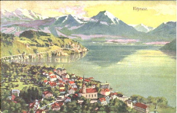 10562833 Vitznau Vitznau KuenstlerR. Carl Vierwaldstaettersee ungelaufen ca. 191