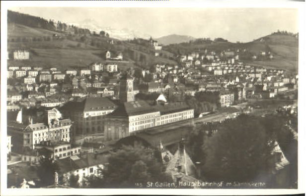 10562874 St Gallen SG St Gallen Bahnhof ungelaufen ca. 1930 St. Gallen