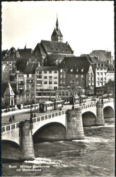 10562981 Basel BS Basel Rheinbruecke x 1949 Basel BS