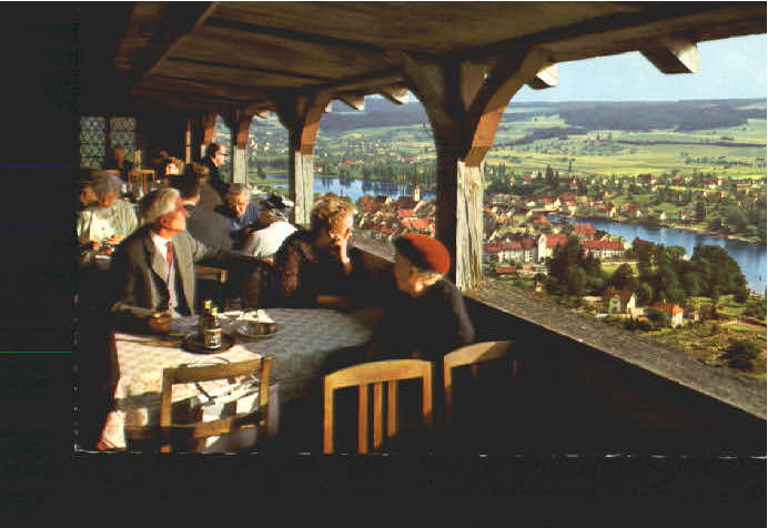 70565056 Stein Rhein Burg Hohenklingen Terrasse