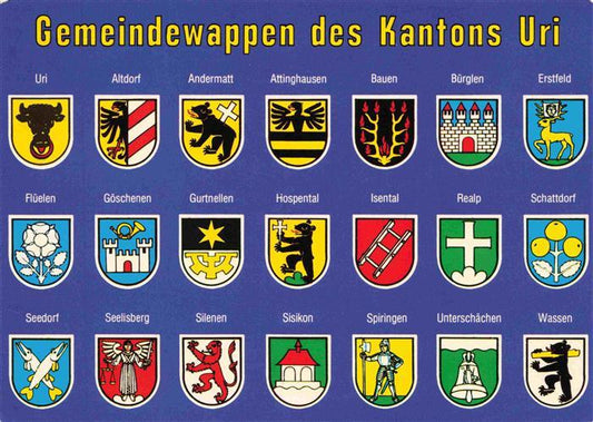 13993954 Uri_Kanton_UR Gemeindewappen des Kantons Uri