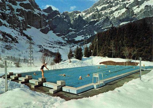 13995614 Leukerbad Loueche-les-Bains VS Schwimmbad im Winter